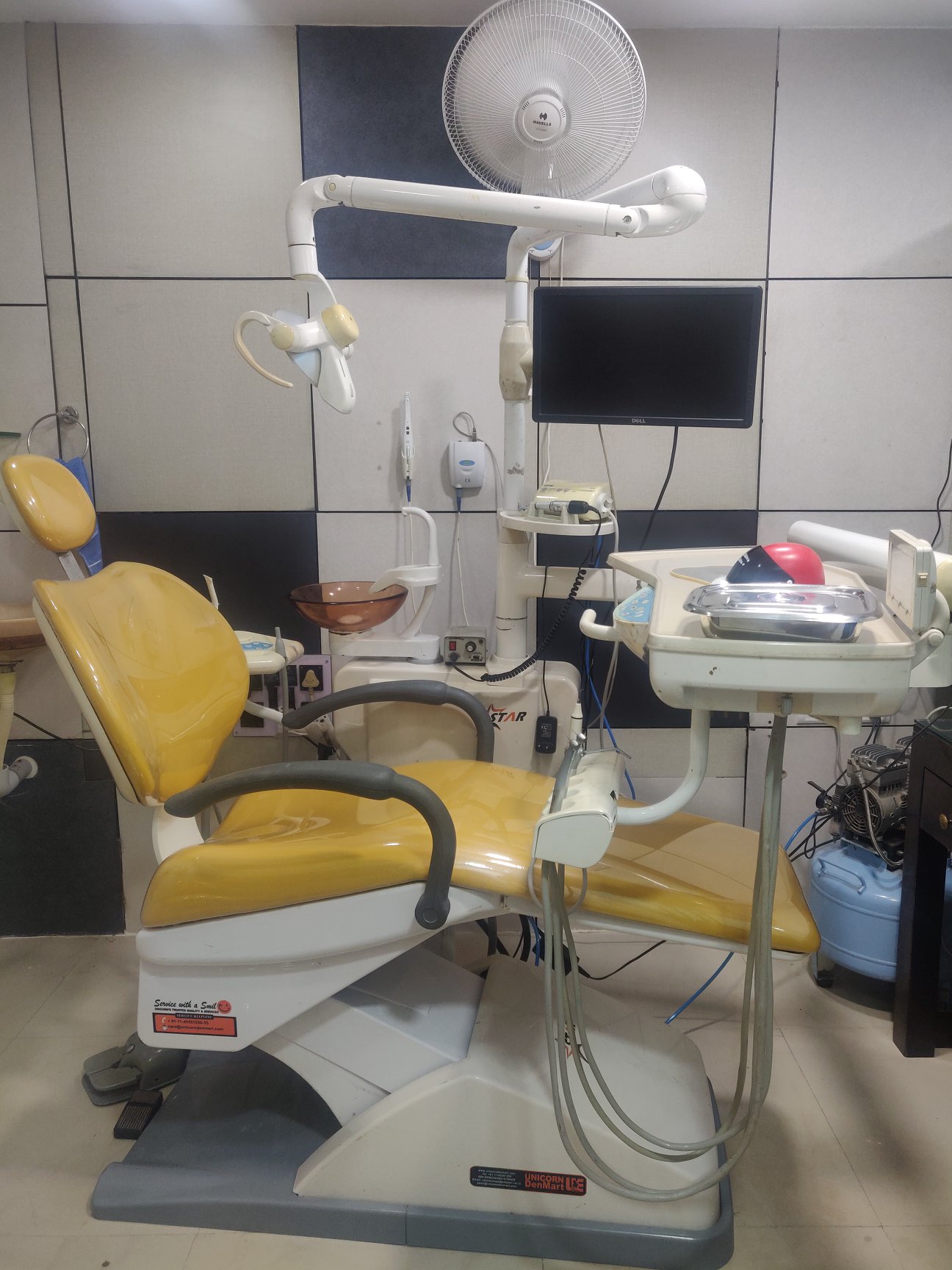 Treatment room at Oyster Dental Care, Anna Nagar