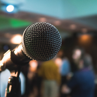 Microphone from speaker's perspective