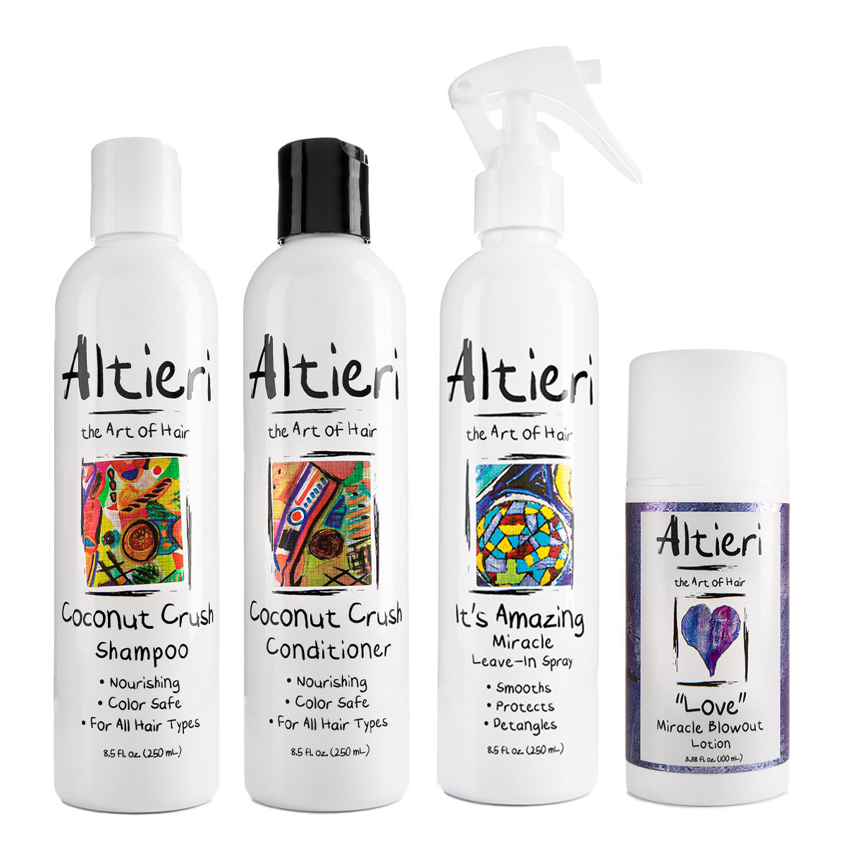 The Total Package Bundle shampoo, conditioner, styling primer & blowout lotion