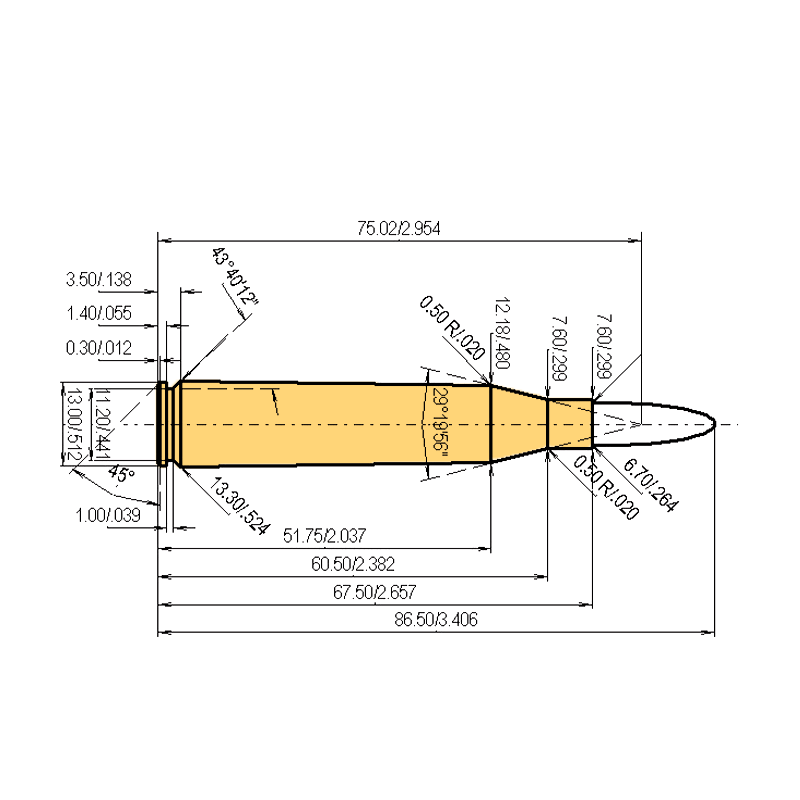 6.5 x 68 + .264 | 142gr | Nosler AccuBond Long Range