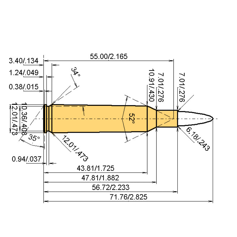 .244 Rem. + .243 | 55gr | Nosler Ballistic Tip Lead-Free