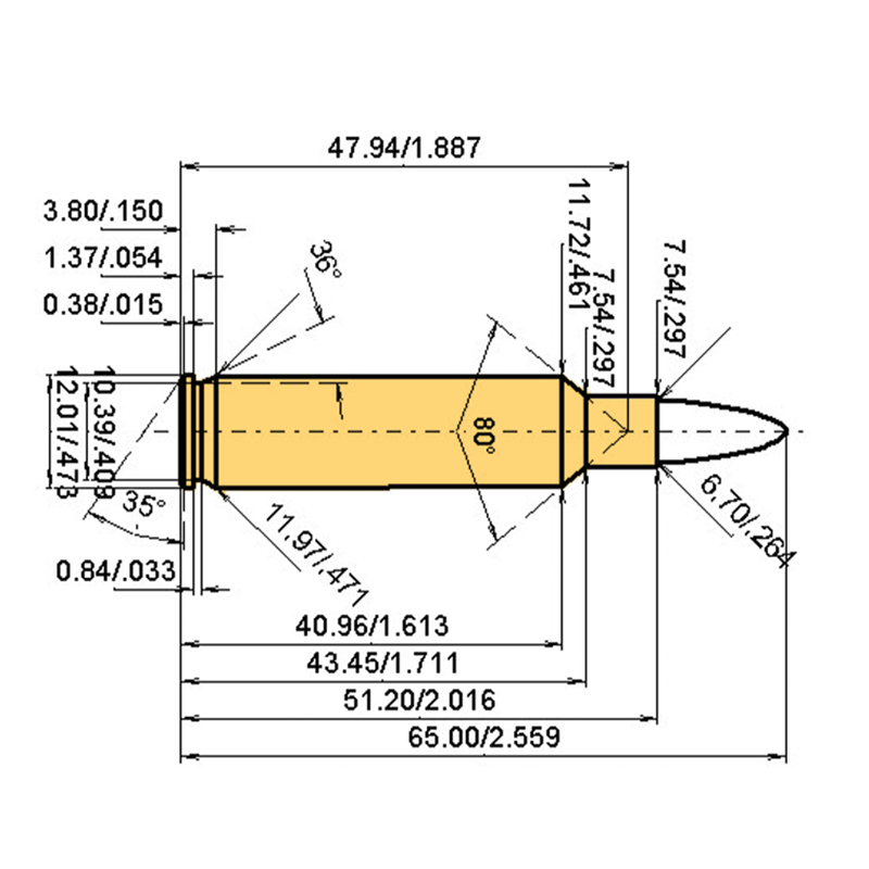 .264 Leroy N.E. + .264 | 90gr | Impala LWHV LS