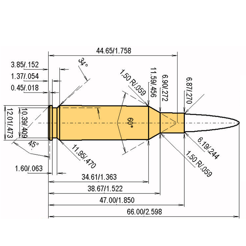 6 x 47 SM + .243 | 55gr | Nosler Ballistic Tip Lead-Free