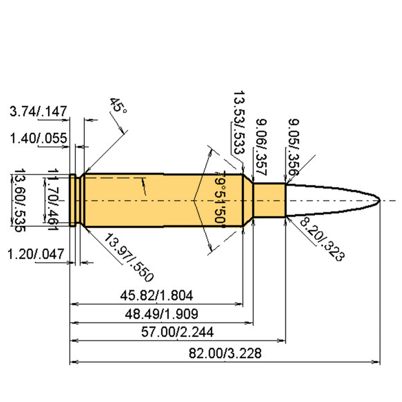 8 x 57 PCC + .323 | 185gr | Geco SOFTPOINT