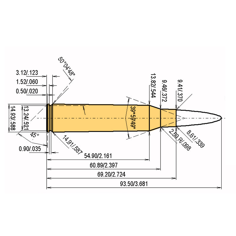 .338 Lapua Mag. + .338 | 250gr | Nosler Partition RN
