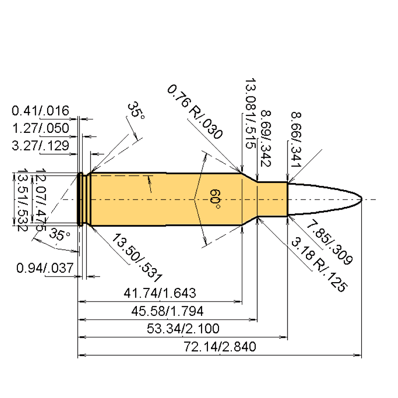 6.8 mm Rem. SPC + .277 | 130gr | Winchester Powerpoint