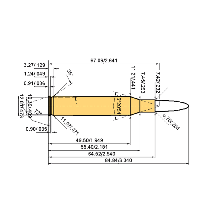 Caliber 6.5 x 64 Brenneke Specifications