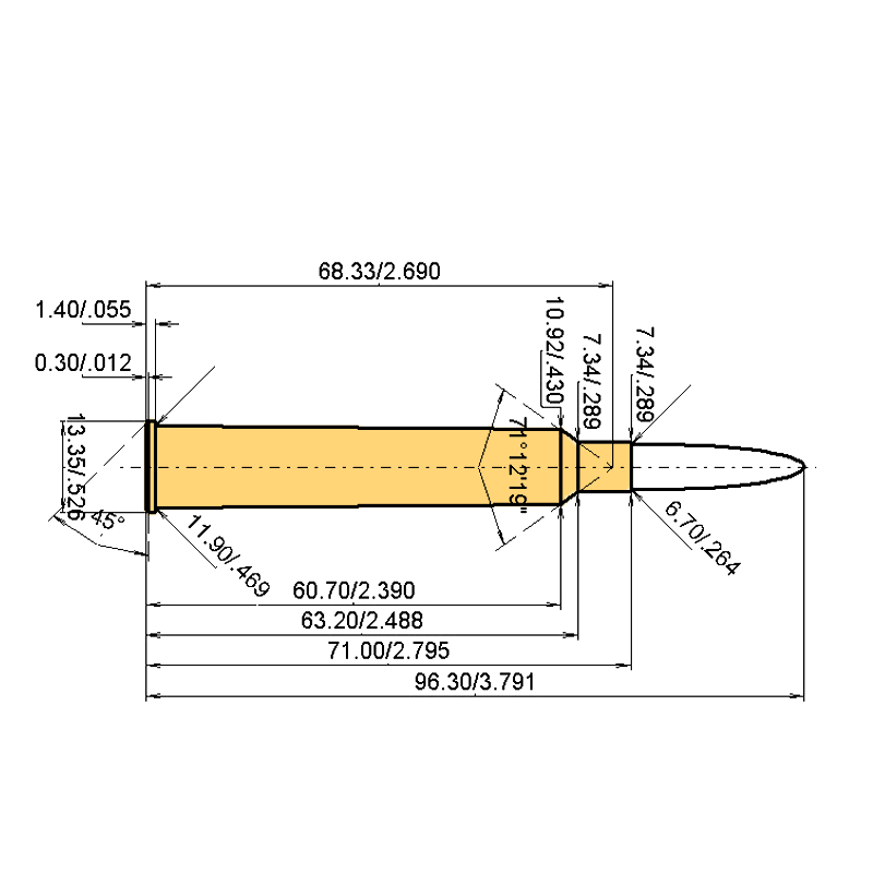 6.5 x 72 R + .264 | 140gr | Nosler RDF HPBT