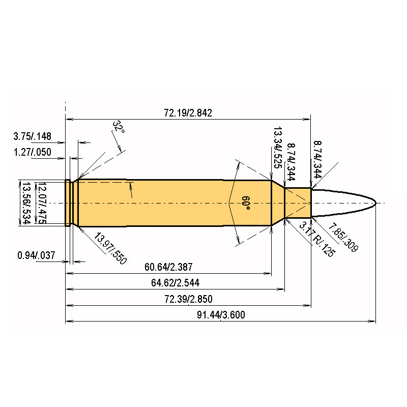 .300 Rem. Ultra Mag + .308 | 165gr | Barnes BND SPIT-FIRE