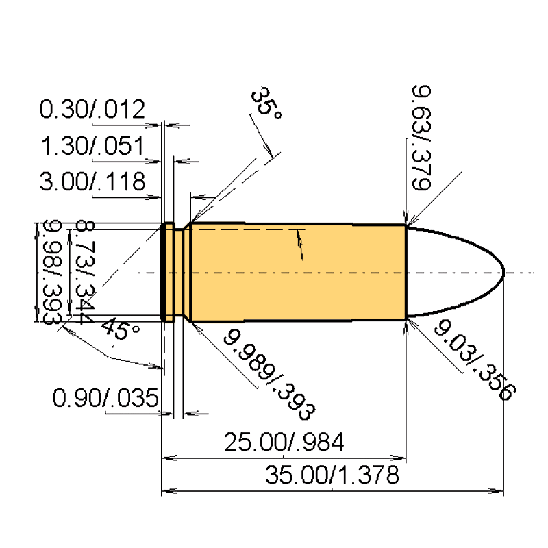 9 mm Mauser + .357 | 157gr | Geco SOFTPOINT