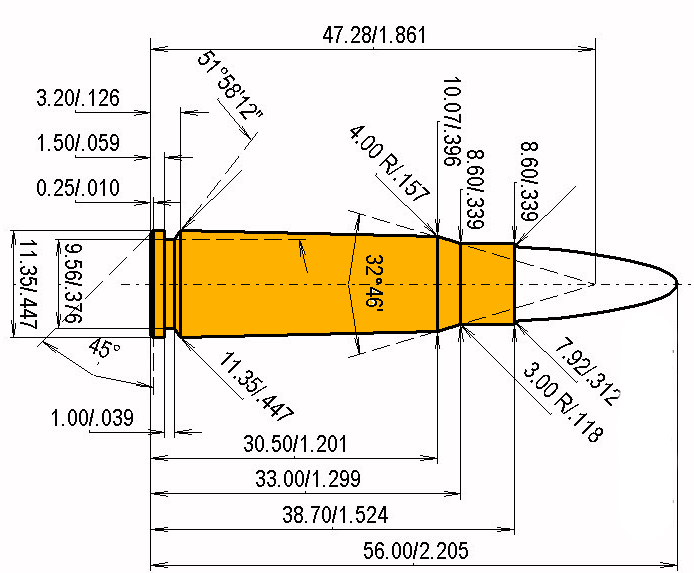 7.62 x 39 (.308) Russ. + .308 | 130gr | Hornady SP