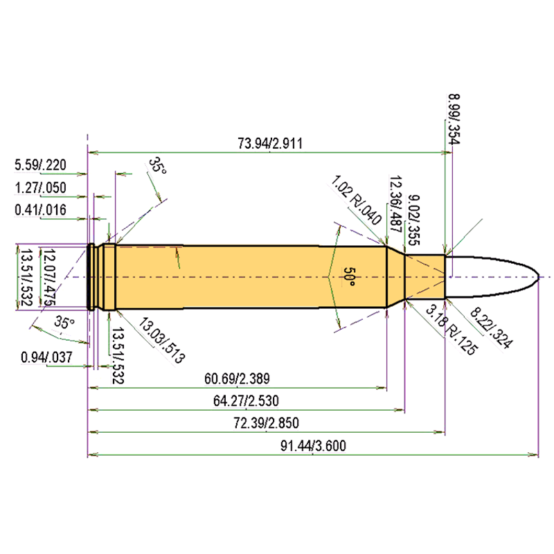 8 mm Rem. Mag. + .323 | 196gr | Sellier & Bellot FMJ-BT
