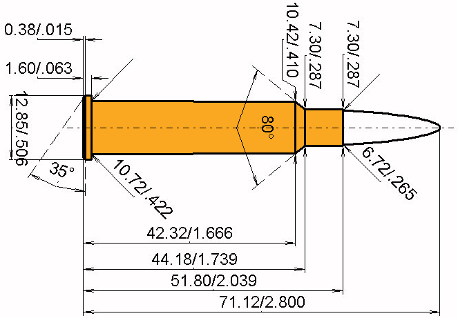6.5 x 52 R K&S + .264 | 100gr | Winchester Pointed Soft Point