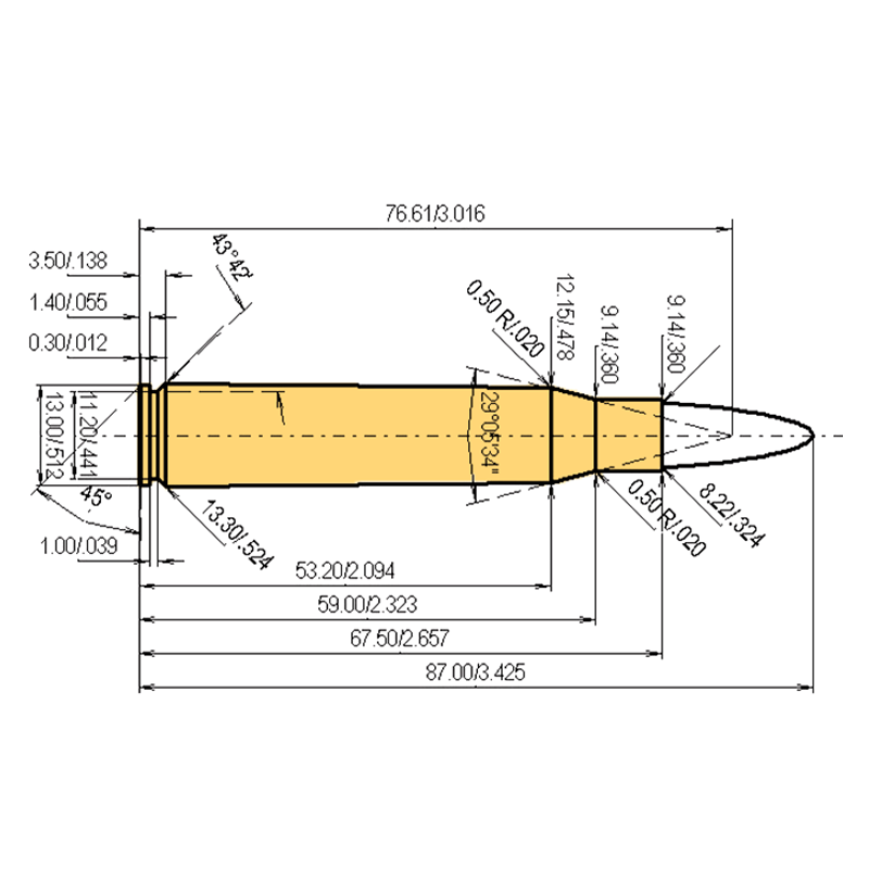 8 x 68 S + .323 | 185gr | Geco SOFTPOINT