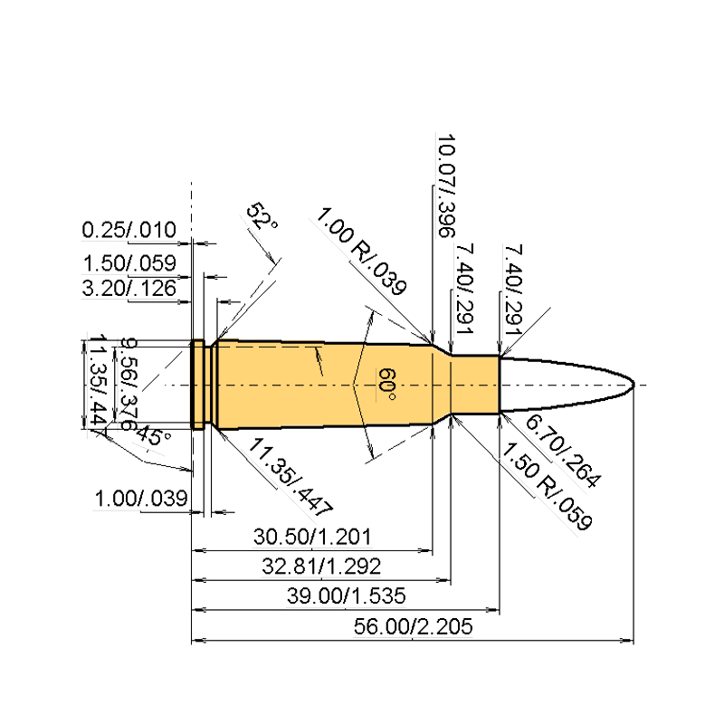 6.5 x 39 + .264 | 142gr | Nosler AccuBond Long Range