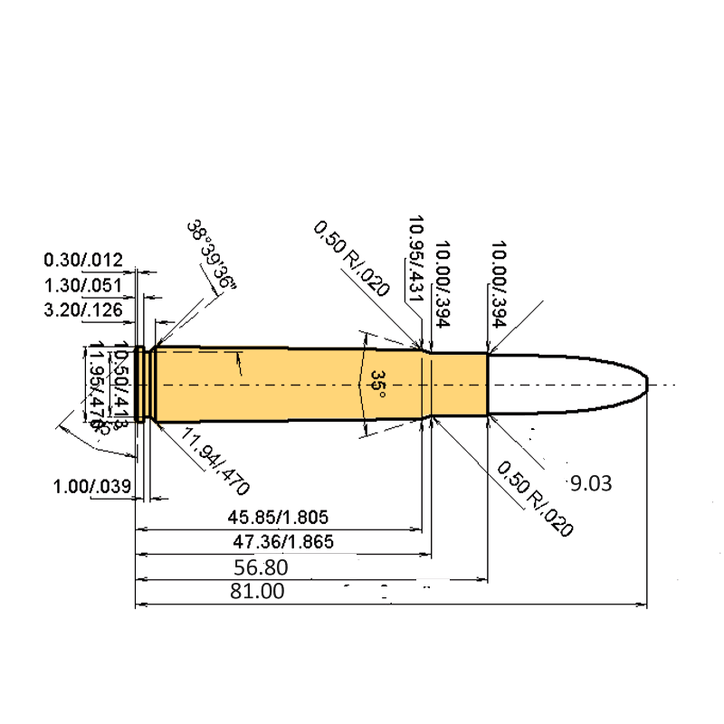 9 x 57 Mauser + .357 | 157gr | Geco SOFTPOINT