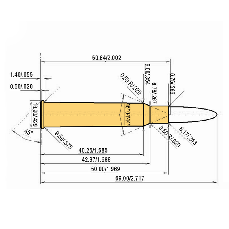 6 x 50 R Scheiring + .243 | 55gr | Nosler Ballistic Tip