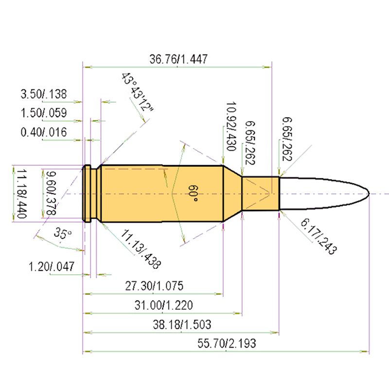 6 mm PPC + .243 | 55gr | Nosler Ballistic Tip