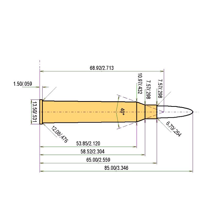 6.5 x 65 R + .264 | 142gr | Nosler AccuBond Long Range