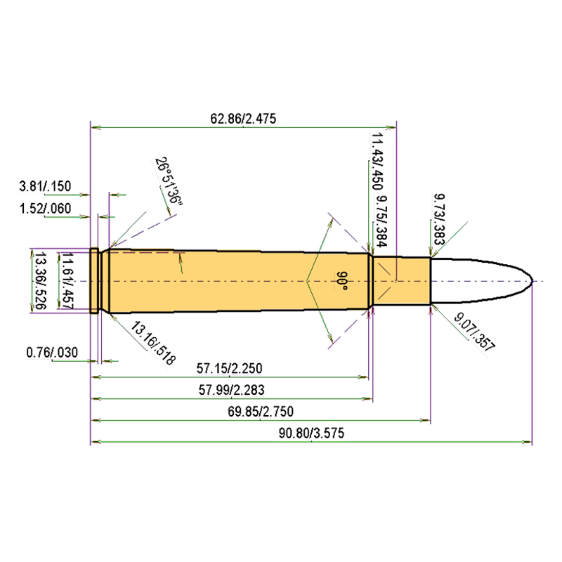 .350 Mag. Rigby + .357 | 110gr | Barnes TAC-XP