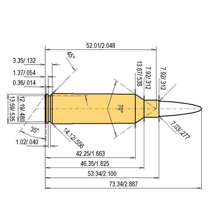 Caliber .270 WSM Specifications