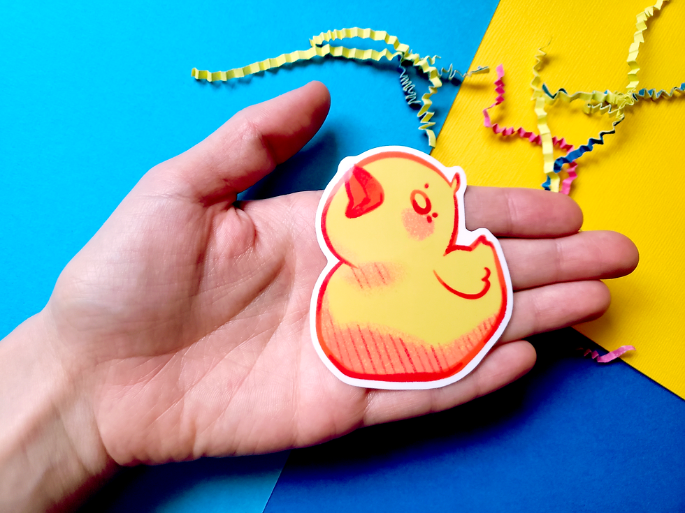 Happy Duckling Sticker