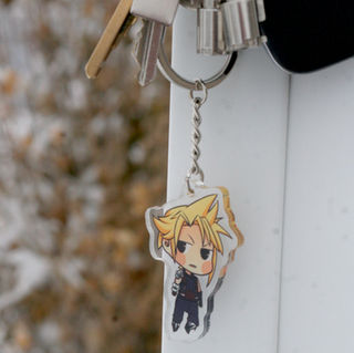 keychain charm final cloud fantasy strife 7 ff7 ffvii acrylic keys keyring.jpeg