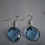 Thumbnail: Swarovski Crystallized Twist Aquamarine Silver Earrings