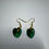 Thumbnail: Swarovski Crystallized Heart green Earrings