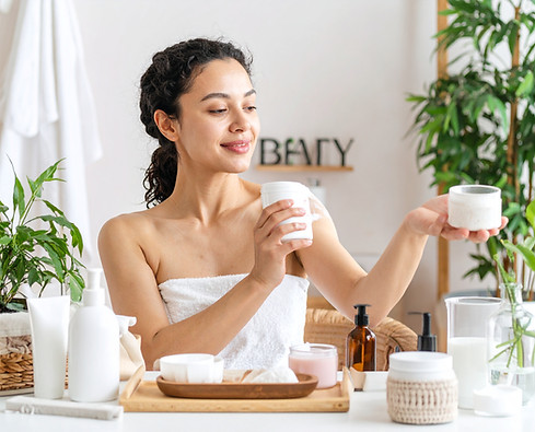 Firefly_Aesthetic lifestyle photograph of a young woman with medium skin tone in a serene 