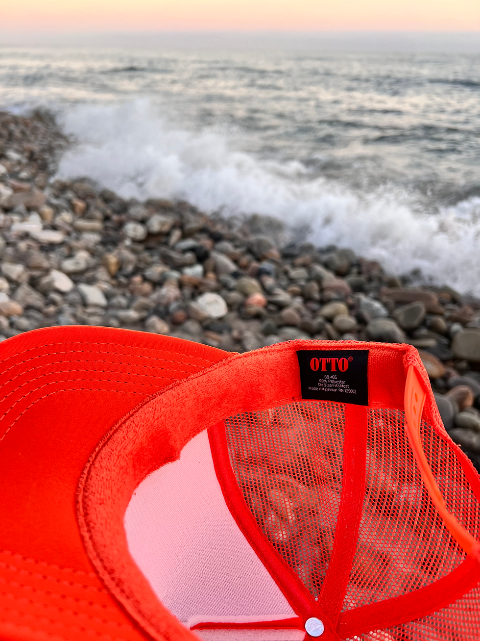 Thumbnail: Orange Comfortable Foam Malibu Autobahn Trucker Hats