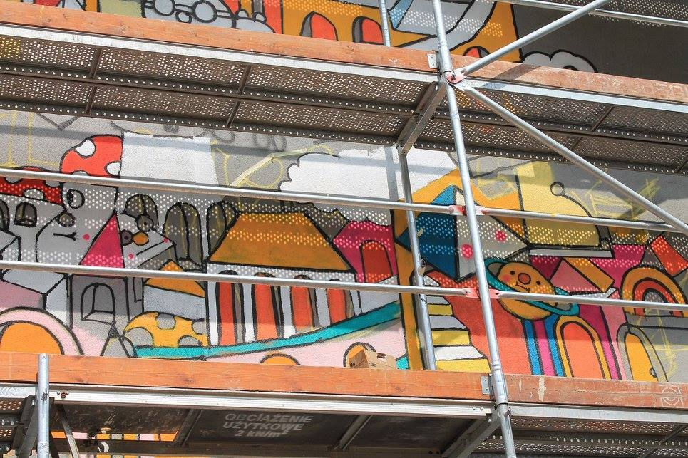 Mural in Poland by Messy Desk