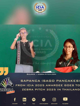 SAPANCA Goes Global: From ICIA 2025 Awardee to Zebra Pitch Thailand 2025!