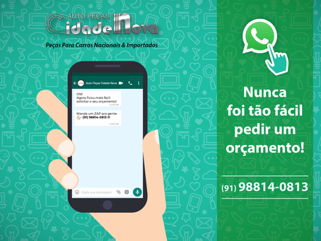 Agora você pode solicitar seu orçamento pelo WhatsApp!