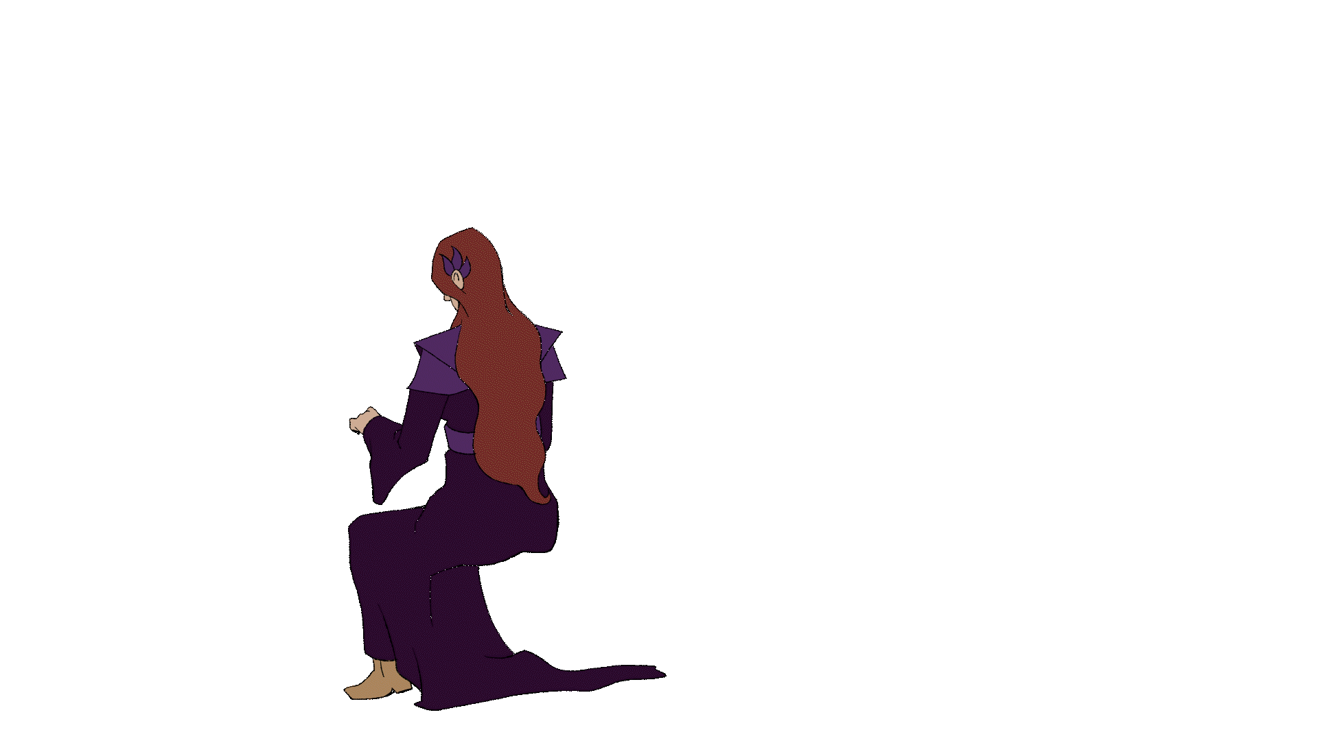 witch lady animation