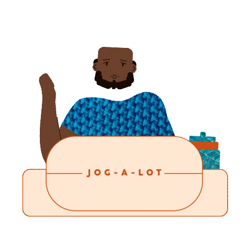 Man jogging animation