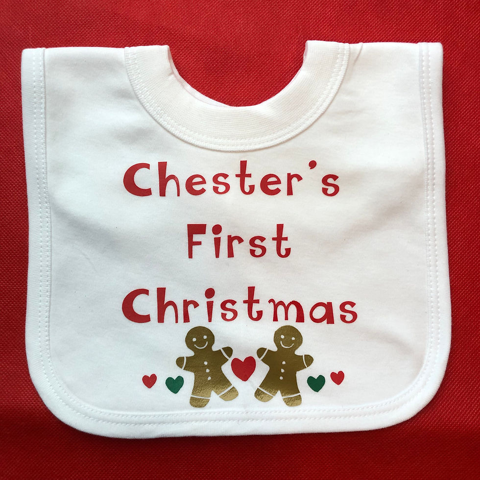 Thumbnail: Personalised Christmas Bibs
