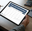 Booking Meeting Appointment Computer Online On digital tablet at office book appointment.j