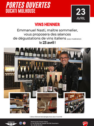 23 avril - Dégustation de vins italiens