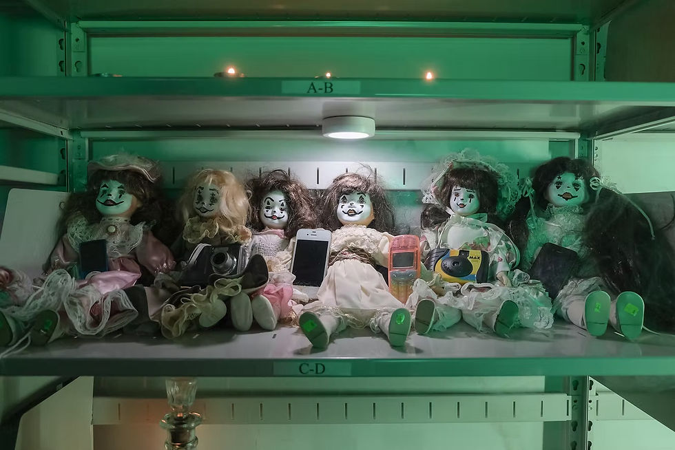 Ministry TV (Meet the Dolls) Art Installation at 2024 Loudhouse X ARCHIVES, photo by Brett Hebert