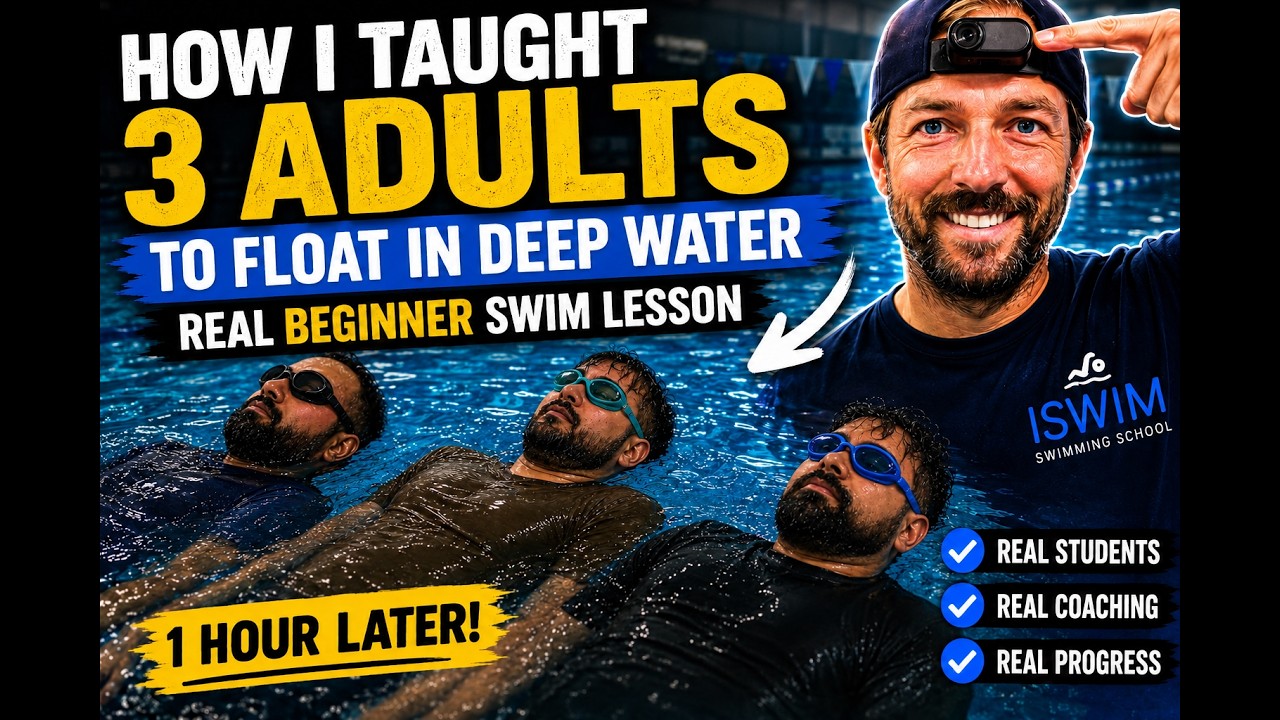 How Adults Learn to Float in Deep Water: A Real Lesson video lesson from ISWIM Swimming School