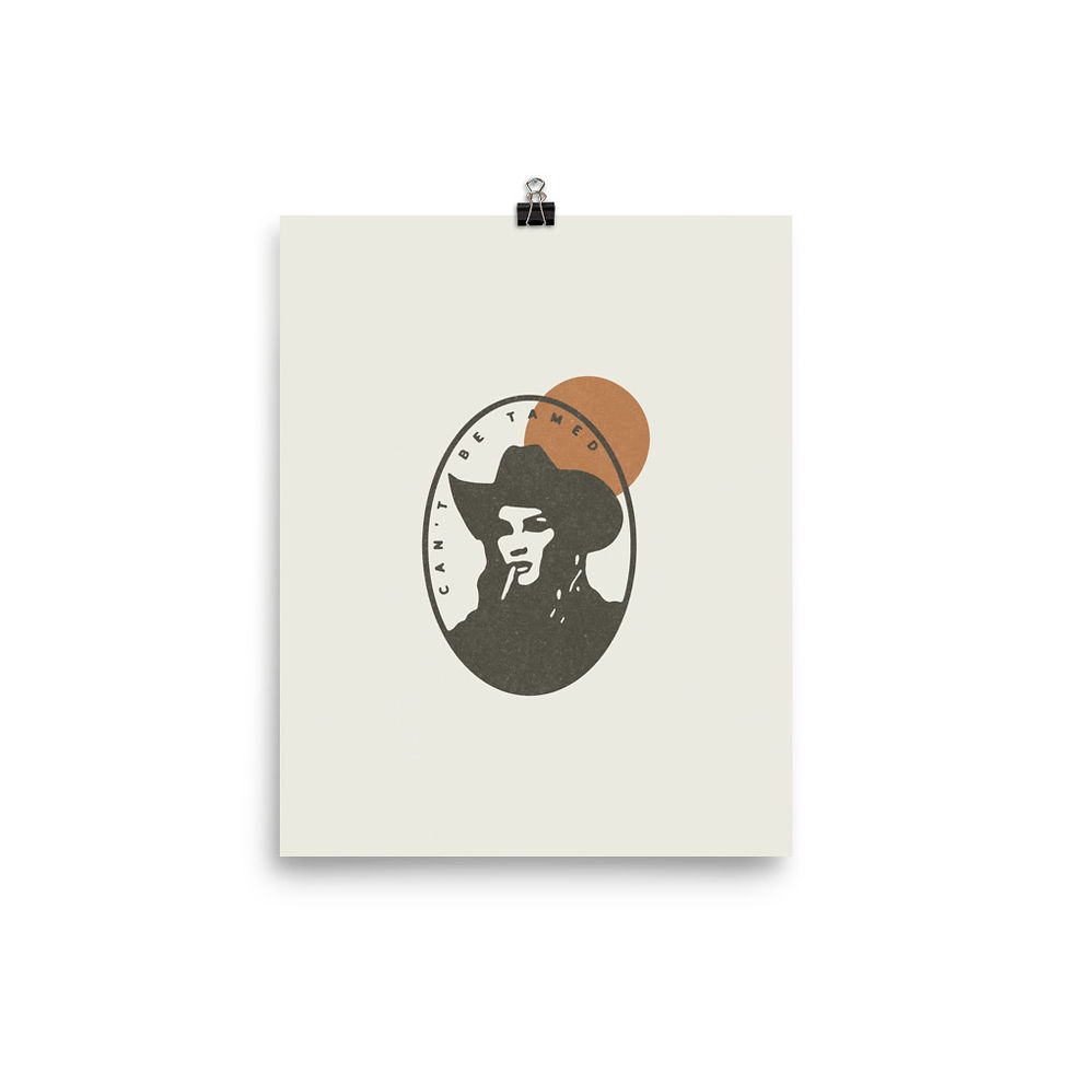 Thumbnail: Cowgirl, Can't Be Tamed Print