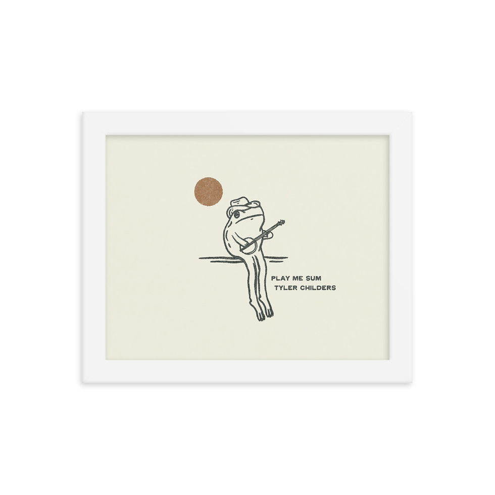 Thumbnail: Frog, Play Me Sum Framed Print