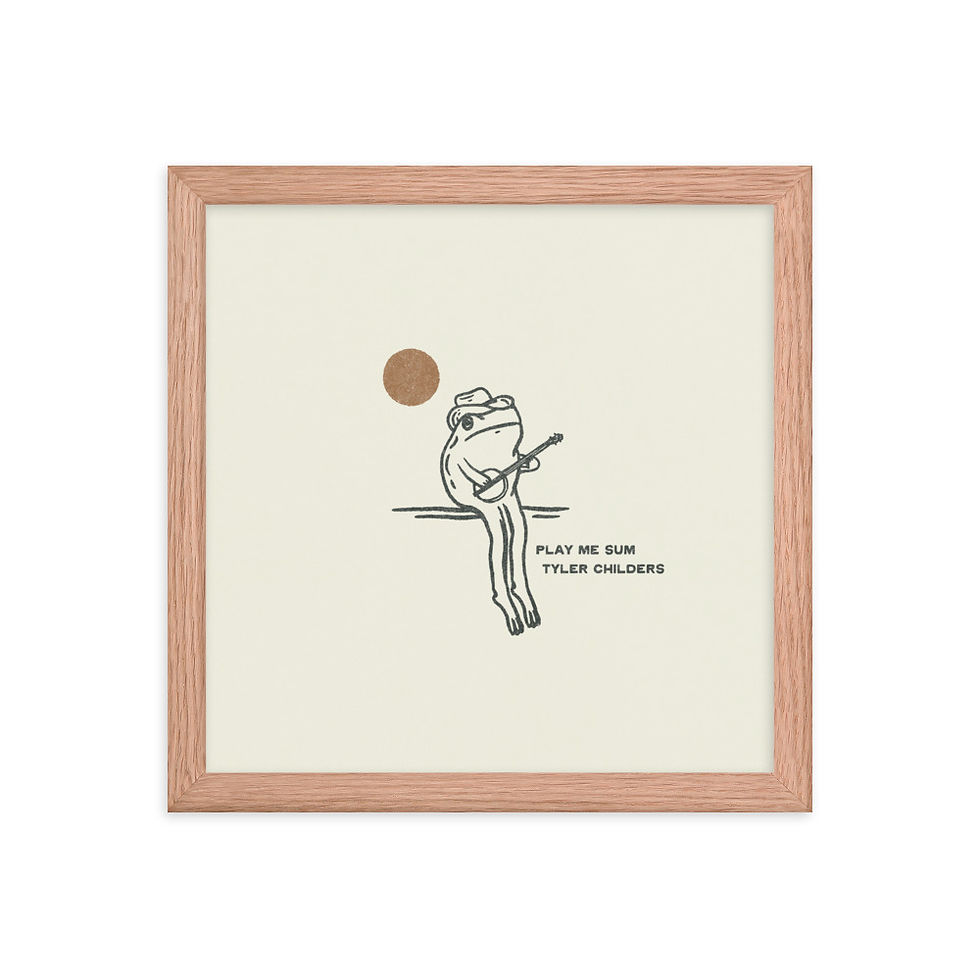 Thumbnail: Frog, Play Me Sum Framed Print
