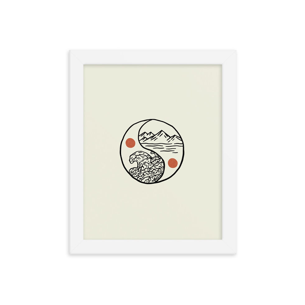 Thumbnail: Yin-Yang Framed Print