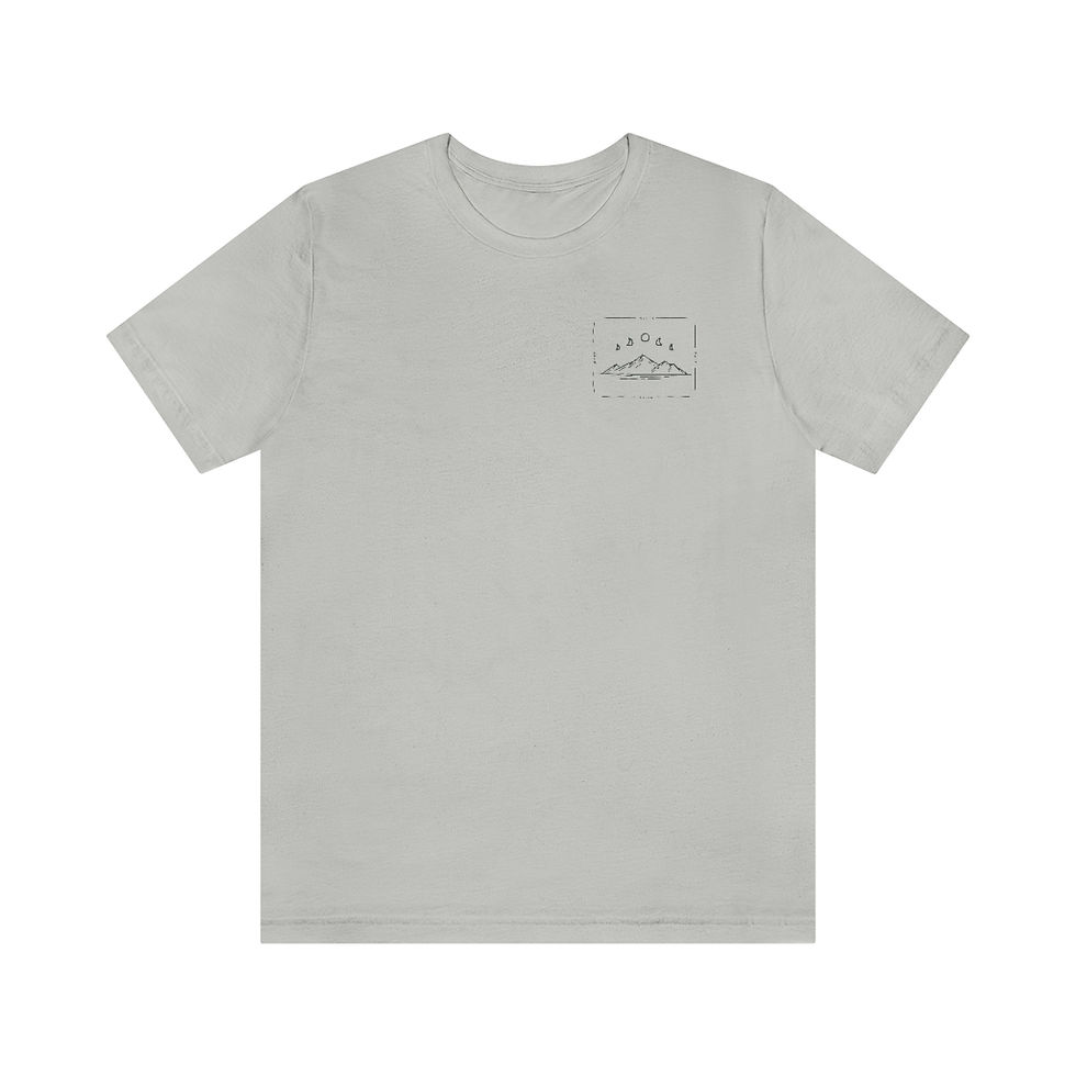 Thumbnail: Moon & Mountains, Compass - Unisex Tee