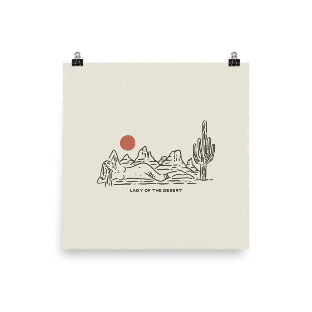 Lady of the Desert Print