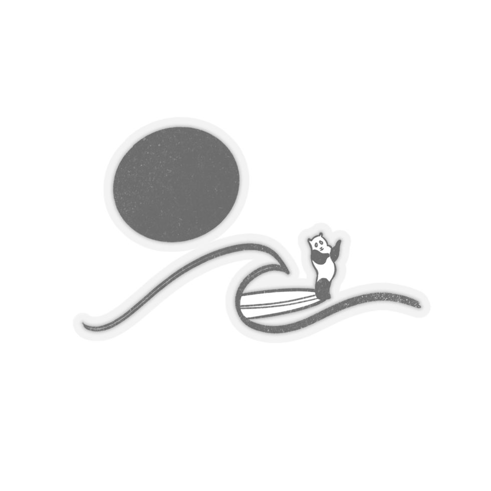 Thumbnail: Surf Panda Sticker