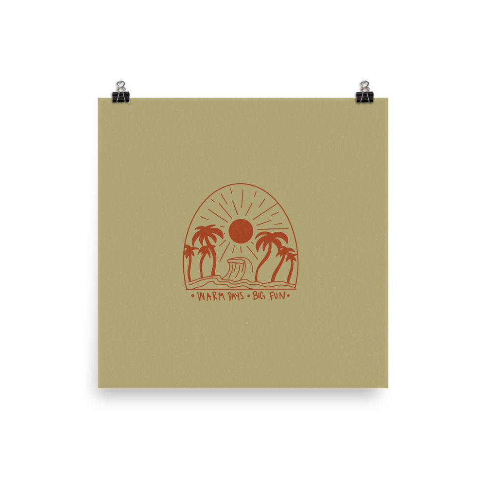 Warm Days Big Fun Print