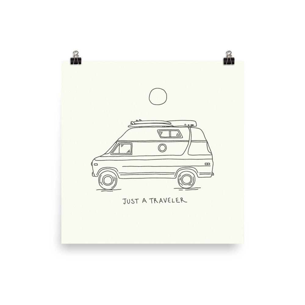 Van, Just a Traveler Print
